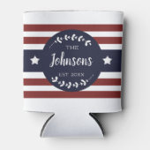 カスタム愛国的アメリカーナ7月4日パーティー 缶クーラー (正面)