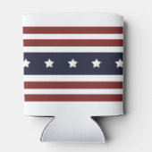 カスタム愛国的アメリカーナ7月4日パーティー 缶クーラー (裏面)