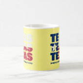 カスタム愛国的テキサス州国旗 コーヒーマグカップ (中央)