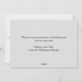 カスタム愛国米国国旗キリスト教労働デー シーズンカード (裏面)