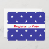 カスタム愛国者登録者が郵便はがきに投票する ポストカード (正面/裏面)