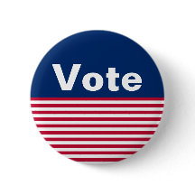 カスタム愛国赤白青の投票ボタン