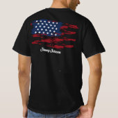 カスタム愛国Tシャツ Tシャツ (裏面)