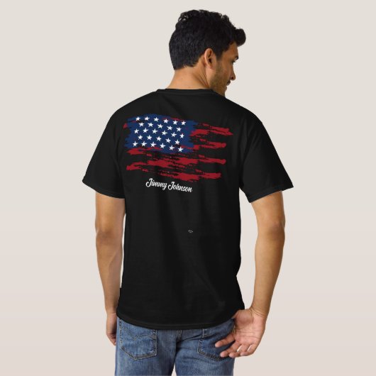 カスタム愛国Tシャツ Tシャツ (裏面フル)
