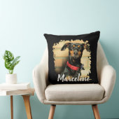 カスタム愛犬の猫の名前スタイリッシュ写真 クッション (椅子)