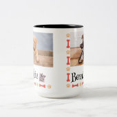 カスタム愛犬家向け犬フォトマグペットギフト ツートーンマグカップ (中央)