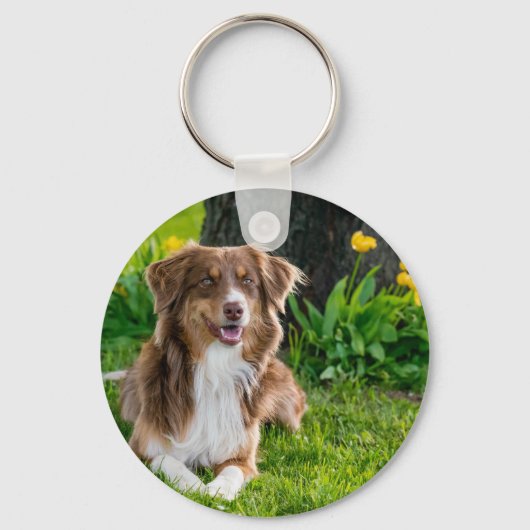 カスタム愛犬家用ペット写真キーホルダー キーホルダー (正面)