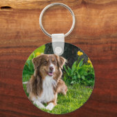 カスタム愛犬家用ペット写真キーホルダー キーホルダー (正面)