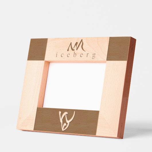 カスタム感動的エレガントアイスバーグラインアート レーザー彫刻フレーム (左)