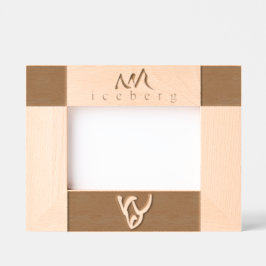 カスタム感動的エレガントアイスバーグラインアート レーザー彫刻フレーム