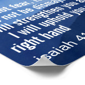 カスタム感動的聖句 ポスター (角)