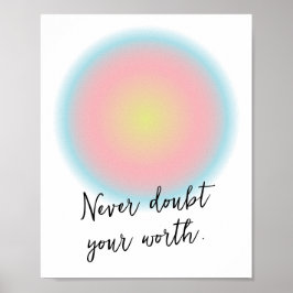 カスタム感動的10代の女の前向き引用文 ポスター