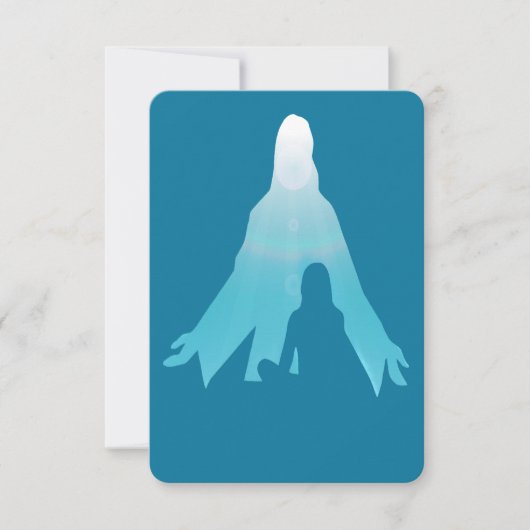 カスタム感謝していイエス 招待状 (正面)