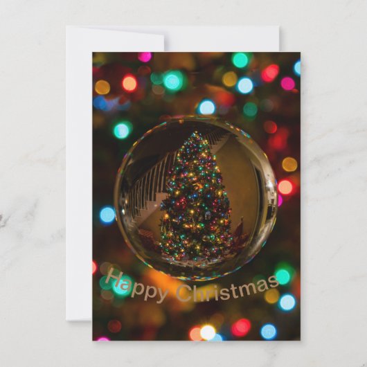 カスタム感謝していクリスマス サンキューカード (正面)