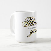 カスタム感謝していモダン君 コーヒーマグカップ (正面左)