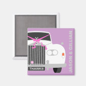 カスタム感謝してい新郎新婦からの贈り物 マグネット (正面/裏面)