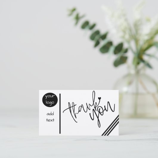 カスタム感謝してい You Card  名刺 (スタンド正面)