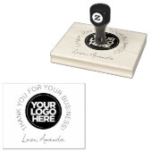 カスタム感謝のビジエレガントェンモダンロゴ ラバースタンプ (押印)