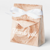 カスタム感謝の水結婚色バラギフト フェイバーボックス (正面サイド)