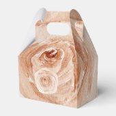 カスタム感謝の水結婚色ベージュバラ フェイバーボックス (裏面サイド)