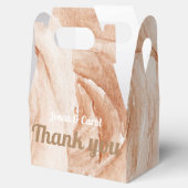 カスタム感謝の水結婚色ベージュバラ フェイバーボックス (オープン)