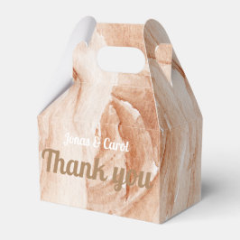 カスタム感謝の水結婚色ベージュバラ フェイバーボックス