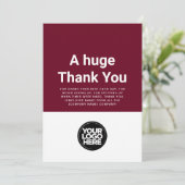 カスタム感謝の社員評価カード 招待状 (スタンド正面)