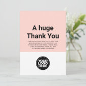 カスタム感謝の社員評価カード 招待状 (スタンド正面)