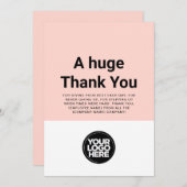 カスタム感謝の社員評価カード 招待状 (正面/裏面)