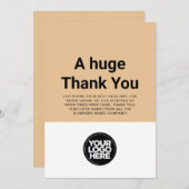 カスタム感謝の社員評価カード 招待状 (正面/裏面)