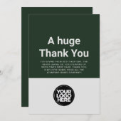 カスタム感謝の社員評価カード 招待状 (正面/裏面)