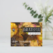 カスタム感謝祭の挨拶顧客向け ポストカード (スタンド正面)