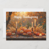 カスタム感謝祭グリーティングカード 招待状 (正面)