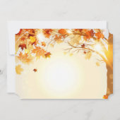 カスタム感謝祭トルコ招待状ホリデーカード 招待状 (裏面)