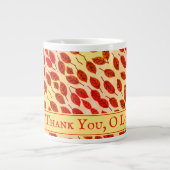 カスタム感謝祭秋紅葉 ジャンボコーヒーマグカップ (正面)