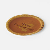 カスタム感謝祭紙プレートパンプキンパイ ペーパープレート (アングル)