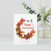 カスタム感謝祭離れ縁ど ポストカード (スタンド正面)