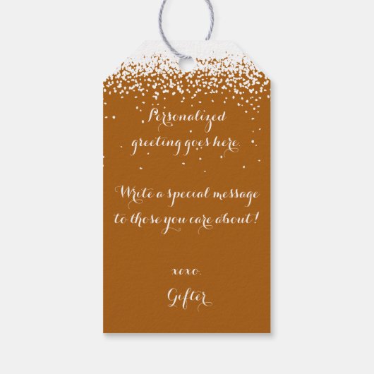 カスタム感謝祭 ギフトタグ (裏面)