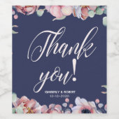 カスタム感謝結婚の ワインラベル (シングルラベル)