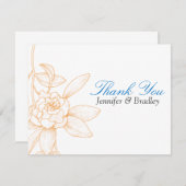 カスタム感謝結婚感謝していの結婚式 ノートカード (正面/裏面)