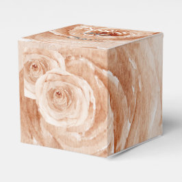 カスタム感謝結婚水の色バラフローラ フェイバーボックス