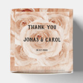 カスタム感謝結婚水の色バラフローラ フェイバーボックス (上部)