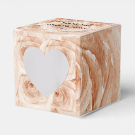 カスタム感謝結婚水の色バラフローラ フェイバーボックス