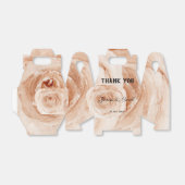 カスタム感謝結婚水の色バラ フェイバーボックス (折り畳みなし)