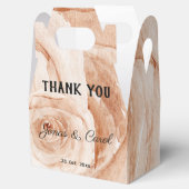 カスタム感謝結婚水の色バラ フェイバーボックス (オープン)