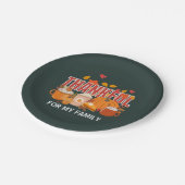 カスタム感謝軽金THANKSING家族 ペーパープレート (アングル)