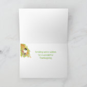 カスタム感謝鳥の秋の祖母 シーズンカード (内部)