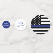 カスタム感謝You Police Officer退職パーティー コンフェッティ (裏面)