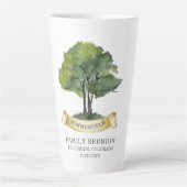 カスタム懇親会ツリー名キープサケ カフェラテマグ (正面)