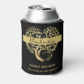 カスタム懇親会ハート型ツリーブラック金ゴールド 缶クーラー (缶裏面)